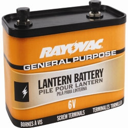 Rayovac 6V Screw Terminal general Purpose Lantern Battery, 918