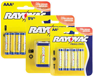 Rayovac Industrial Heavy Duty Batteries, Shrink Wrapped