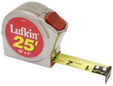 Lufkin 1" x 25’ Series 2000 Power Return Tape